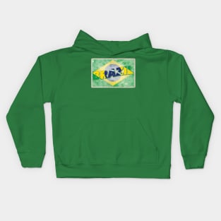 Brazil Vintage style retro souvenir Kids Hoodie